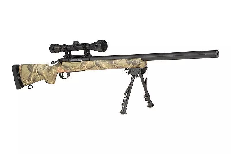 SW-04J Army Sniper Rifle Replica with Scope and Bipod - OakWood Camo