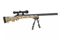 SW-04J Army Sniper Rifle Replica with Scope and Bipod - OakWood Camo