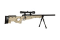 Warrior I Sniper Rifle Replica (with bipod and scope) - Tan