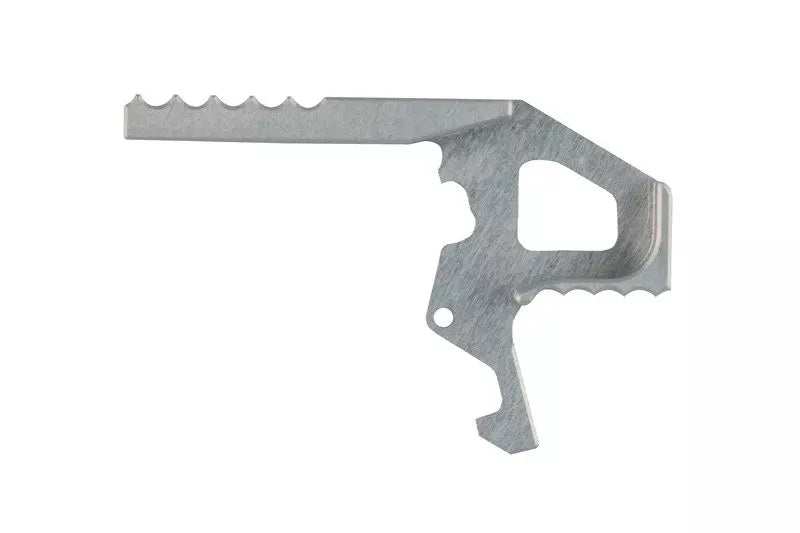 CNC charging handle latch extension for M4/M16 replicas - silver