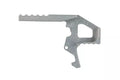 CNC charging handle latch extension for M4/M16 replicas - silver