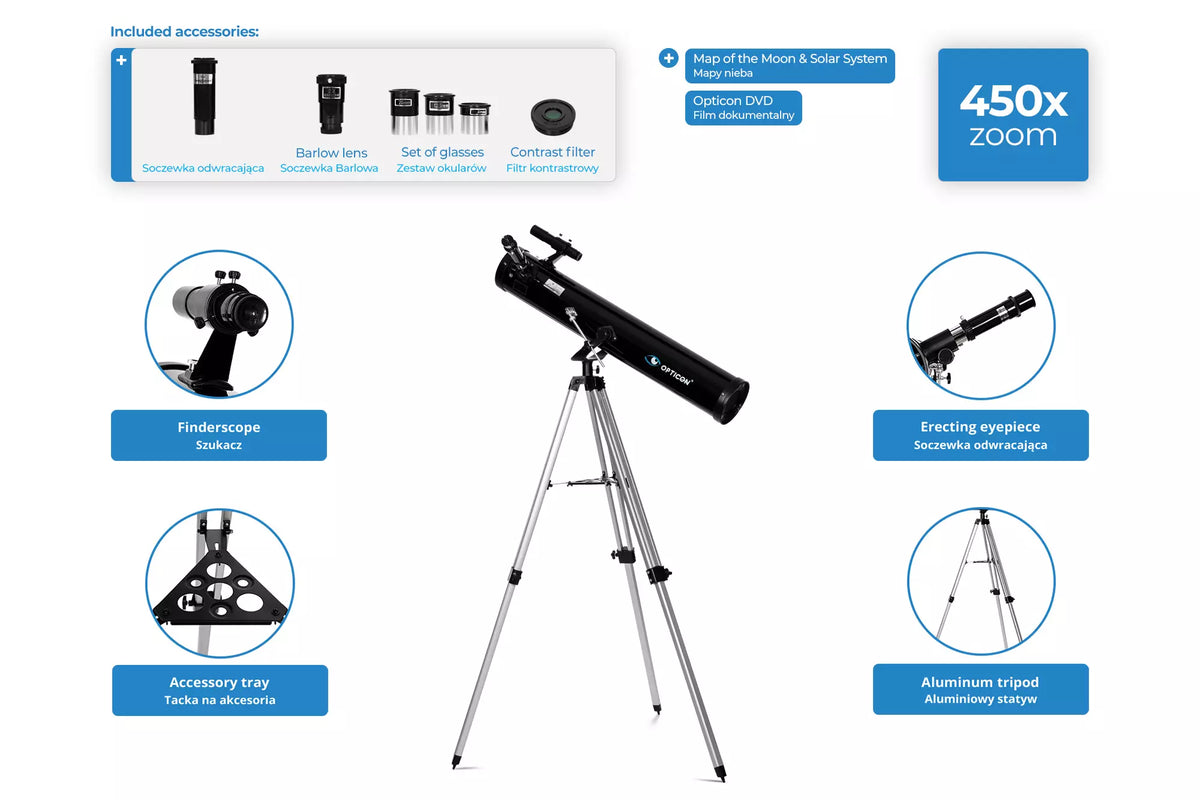 Telescope OPTICON Discovery 114F900AZ