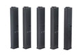 Set of Five 9mm Magazines for AR-15 Replicas - Black