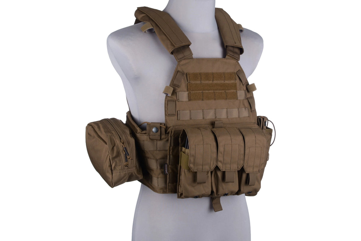 94K Plate Carrier M4 Tactical Vest - Coyote Brown