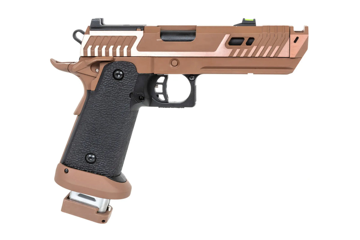 airsoft SRC Sahara Viper DUAL POWER pistol with CO2 magazine Flat Dark Earth