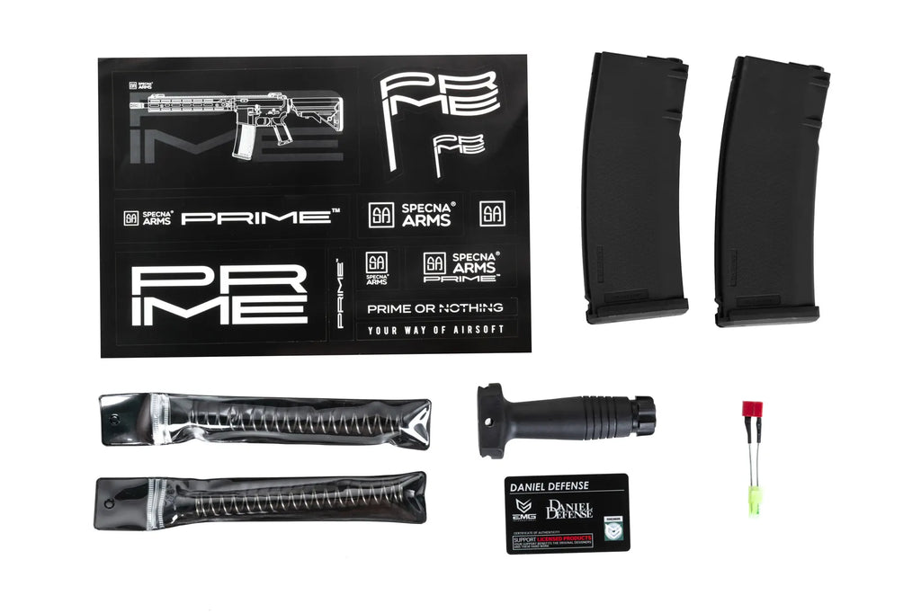 Specna Arms Daniel Defense® MK18 SA-P19 Prime™ BLDC™ Aster II ETU Single Fire Only airsoft Carbine Black
