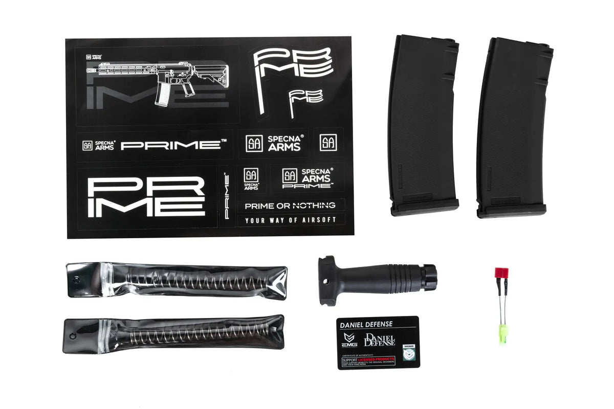 Specna Arms Daniel Defense® MK18 SA-P19 Prime™ BLDC™ Aster II ETU Single Fire Only airsoft Carbine Black
