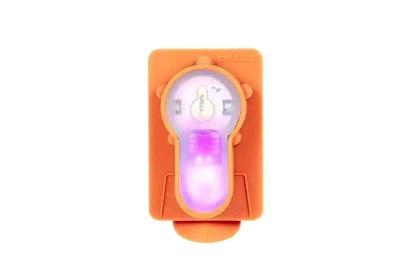 Lightbuck Card Button electronic marker - orange (pink light)