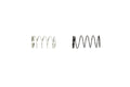 Set of 2 nozzle valve springs