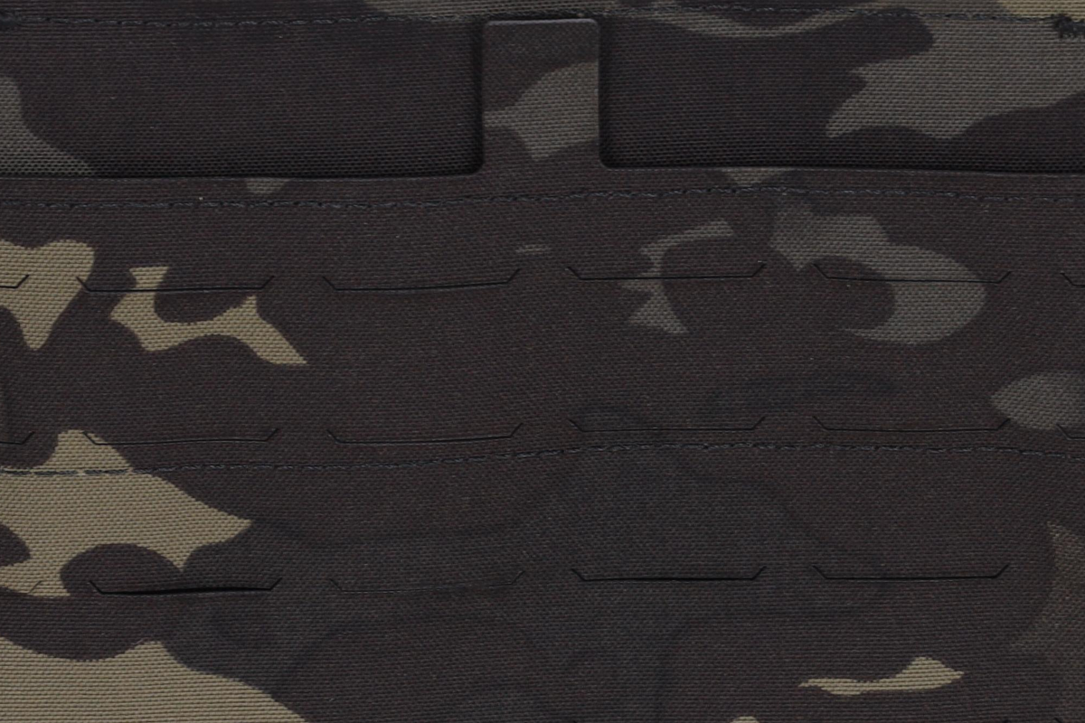 Front panel Buckle Up Laser-Cut Wosport MultiCam Black