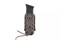 SMC Pistol Magazine Pouch with flocking (QD belt) - dark earth