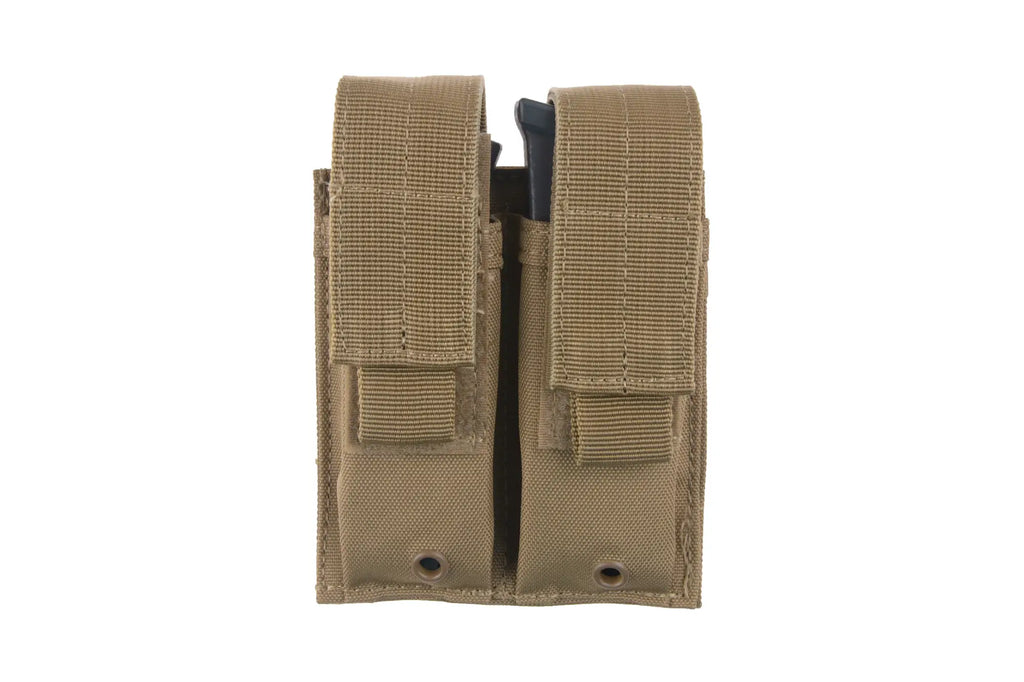 Double Pistol Magazine Pouch - Tan