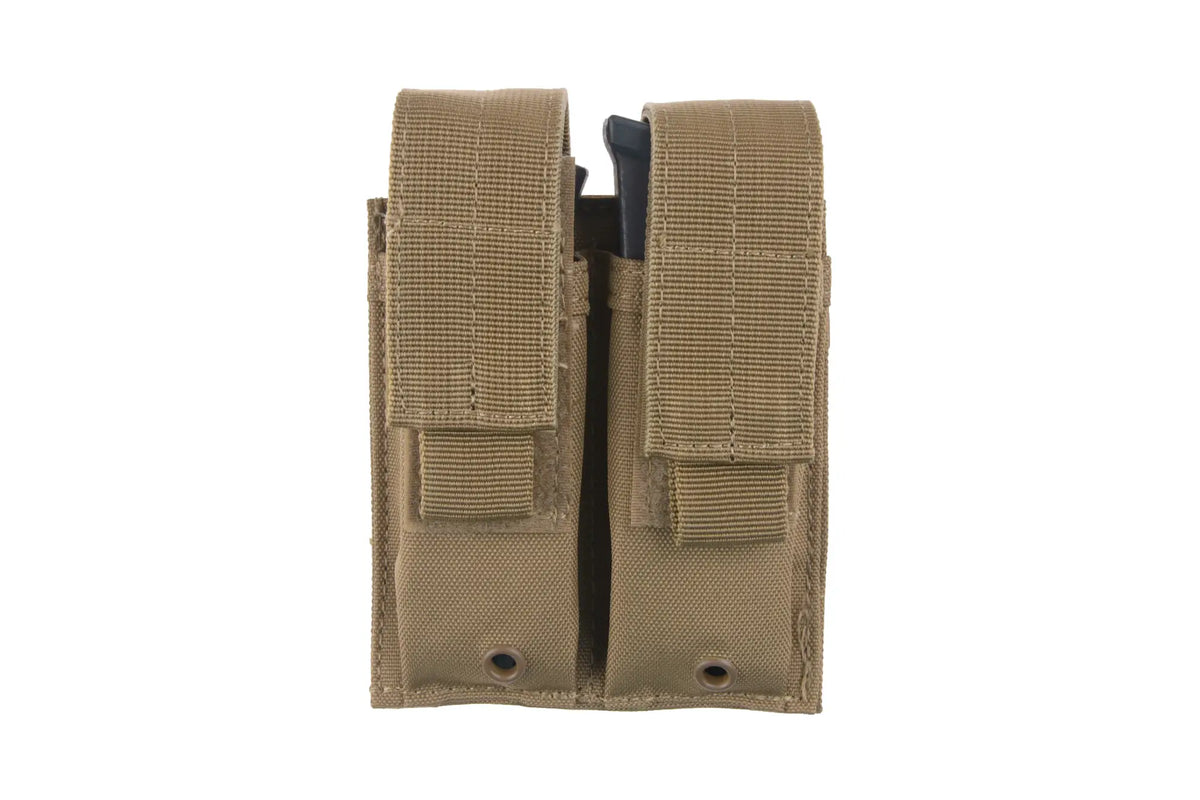 Double Pistol Magazine Pouch - Tan