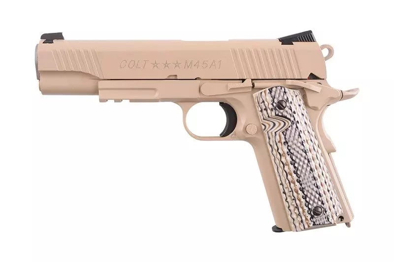 Colt M45A1 CO2 6 mm GBB Pistol Replica – Tan