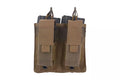 Double Open Top 2+2 Pouch - Tan