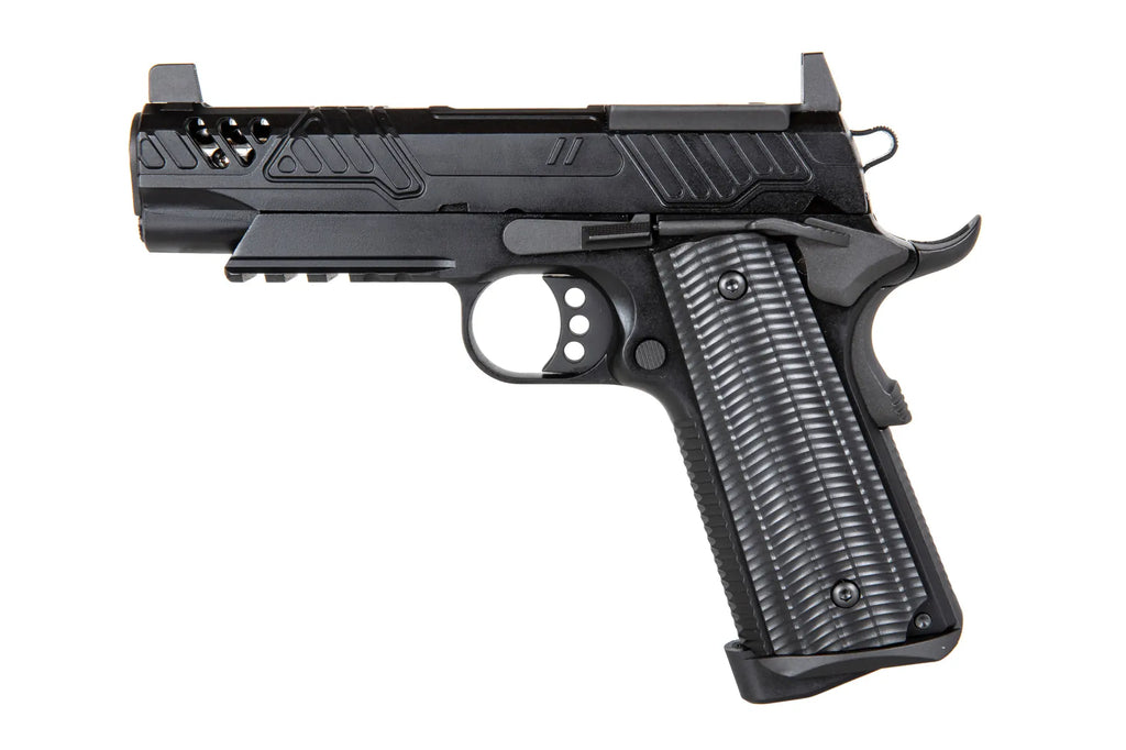 ASG PTS ZEV ED-Brown 1911 pistol (Standard Version) Black