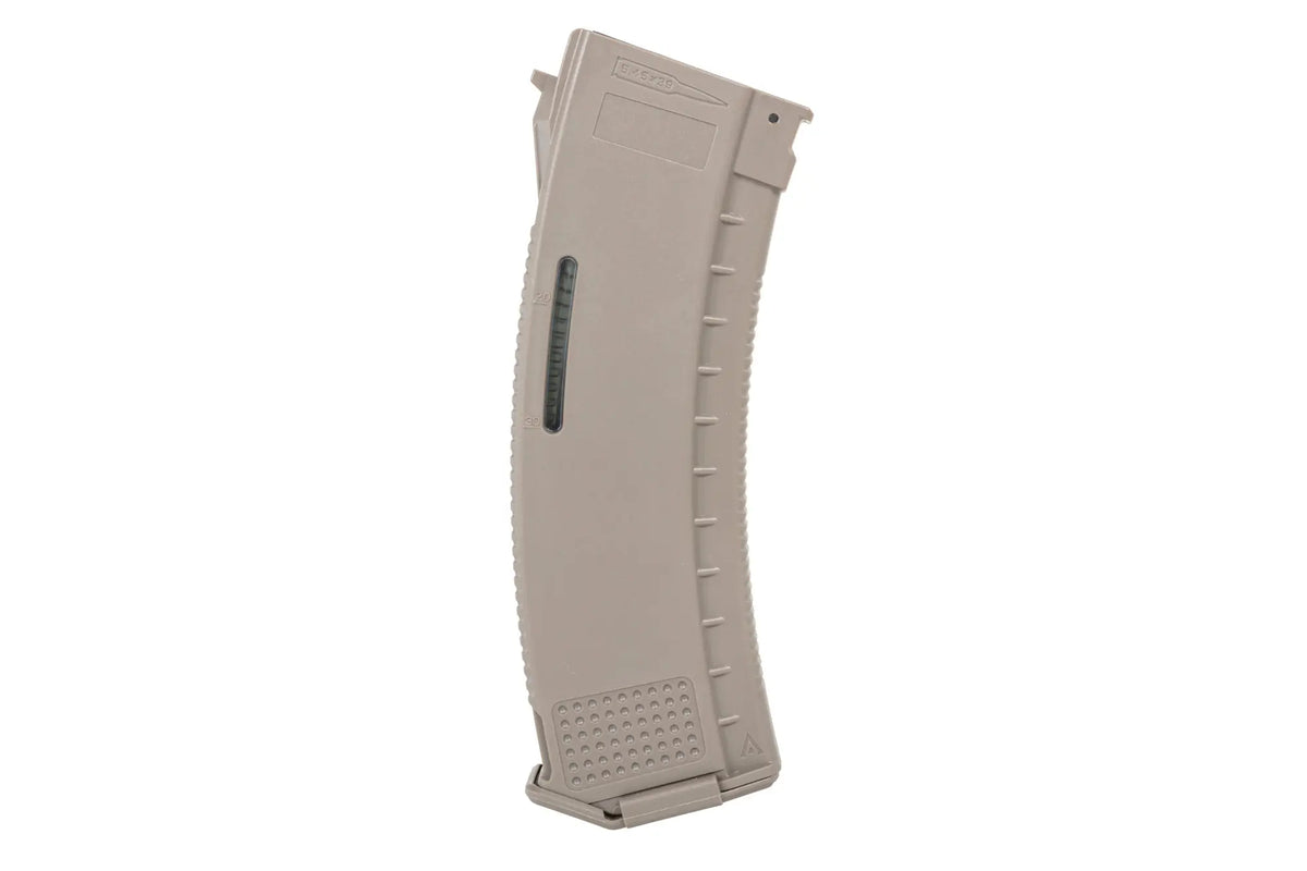 Mid-Cap 130/ 30 rounds Arcturus EMM AK MOD1 Variable-Cap Windowed Magazine for AK Flat Dark Earth replicas