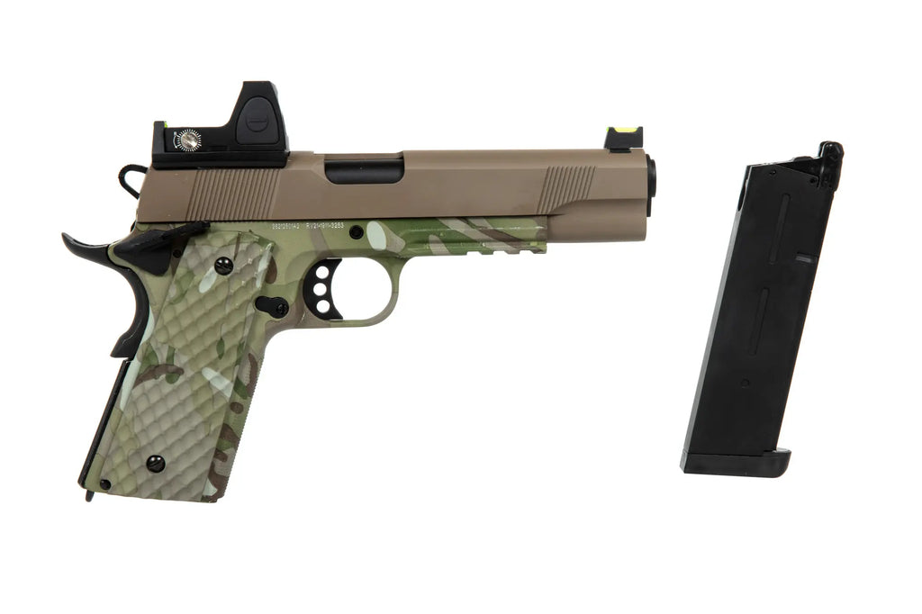 RAVEN MEU Railed BDS Pistol Replika (GG) - Camo/Tan
