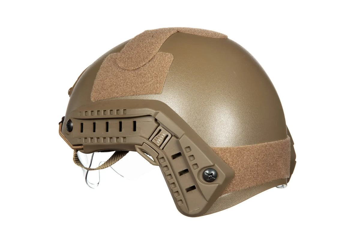 X-Shield MH helmet replica with goggles - Tan