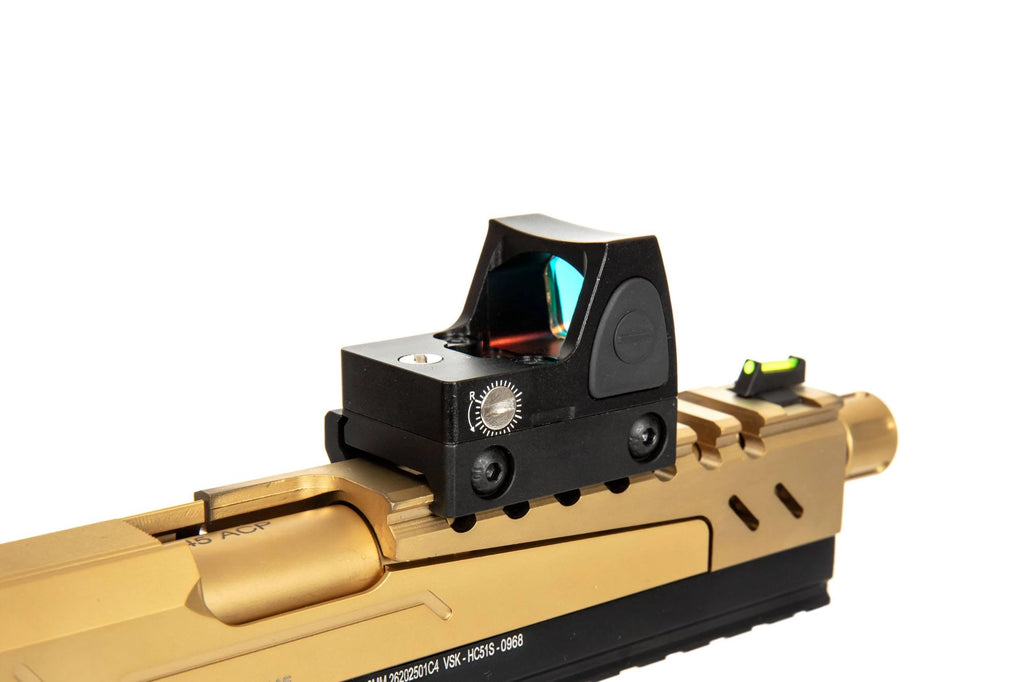 Hi-Capa 5.1 Split Side Pistol Replica - Black / Gold (with BDS Sight)