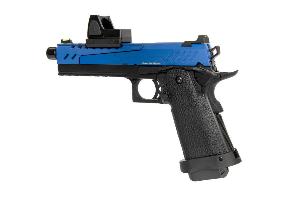 Hi-Capa 5.1 Split Side Pistol Replica - Blue / Black (with BDS Sight)