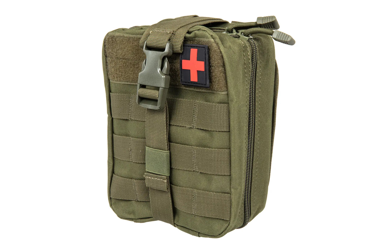 Apteczka zrywana Molle z naszywką Medyk GFC Tactical Oliwkowa