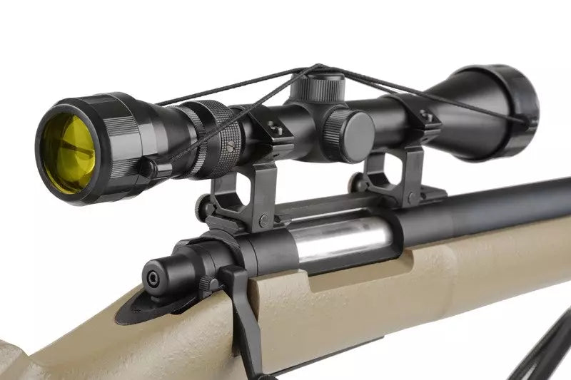 SW-04J Army Sniper Rifle Replica with scope and bipod (Upgraded) - tan