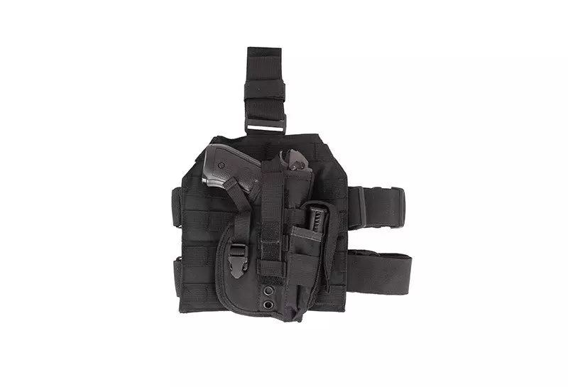 Leg panel with universal holster - black