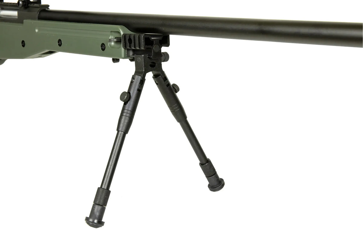 Warrior I  sniper rifle replica (with scope and bipod) - olive