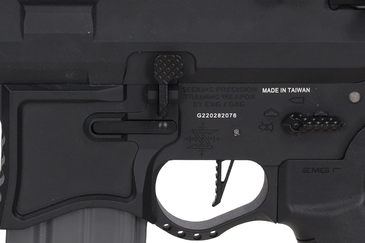 EMG x SEEKINS PRECISION M4/AR15 SBR8 9" AEG 6.1" Assault Rifle (HAL) Black - OUTLET