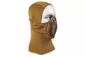 Thermoactive balaclava with steel mask - Tan