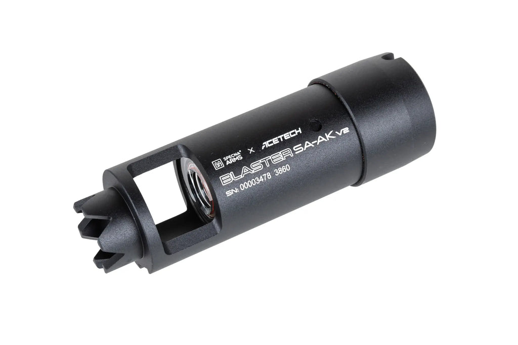 Tracer Specna Arms x AceTech Blaster SA-AK v2 suppressor Black