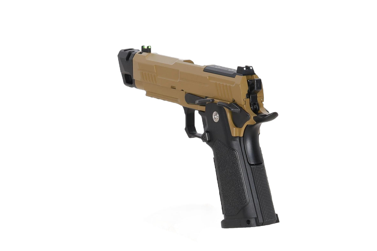 Arcturus Hi-Capa Vanguard 4.3" GBB Pistol (Optics Ready/Compensator) - Half-Tan