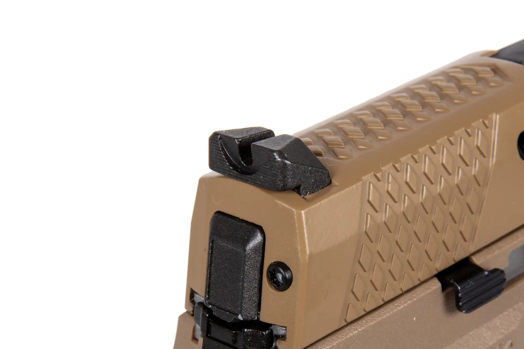 WE F17 Green Gas Pistol replica TAN