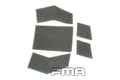 EXF Tactical Bump hooks&loops set - foliage green