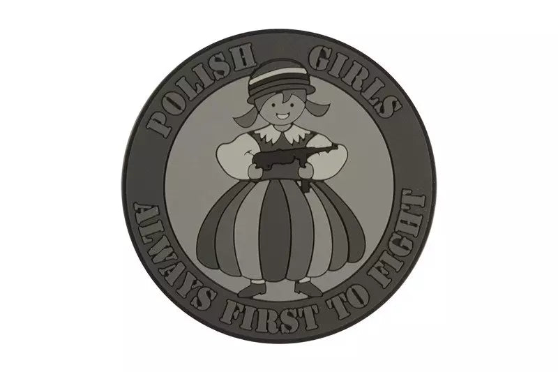 POLISH GIRLS Emblem - PVC - Grey