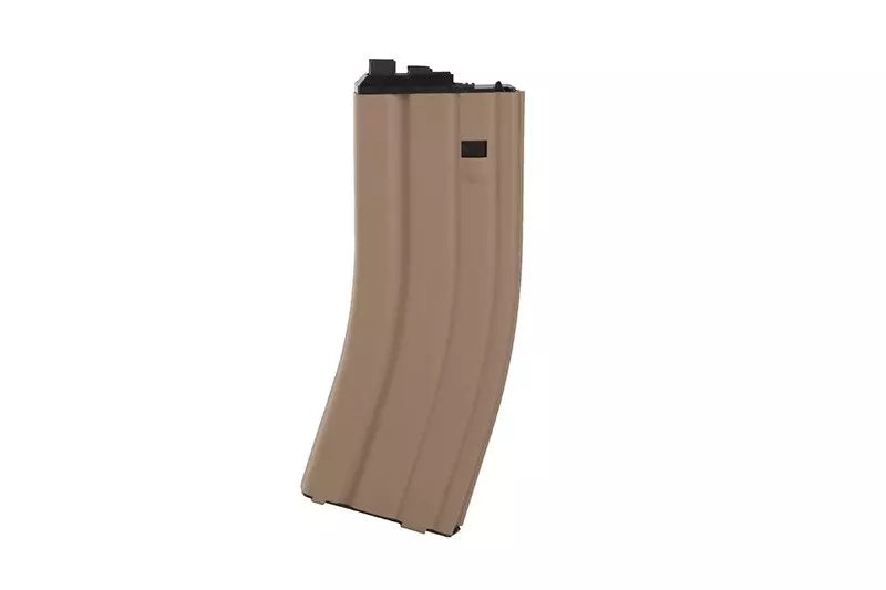 30+2rnds. Real-cap Gas magazine for WE M4/SCAR Open Bolt replica - tan