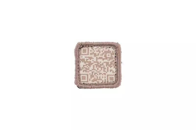 QR Code Patch - khaki