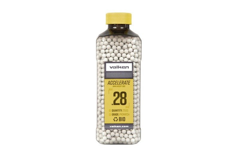 Valken ACCELERATE 0.28g Biodegradable BBs – White