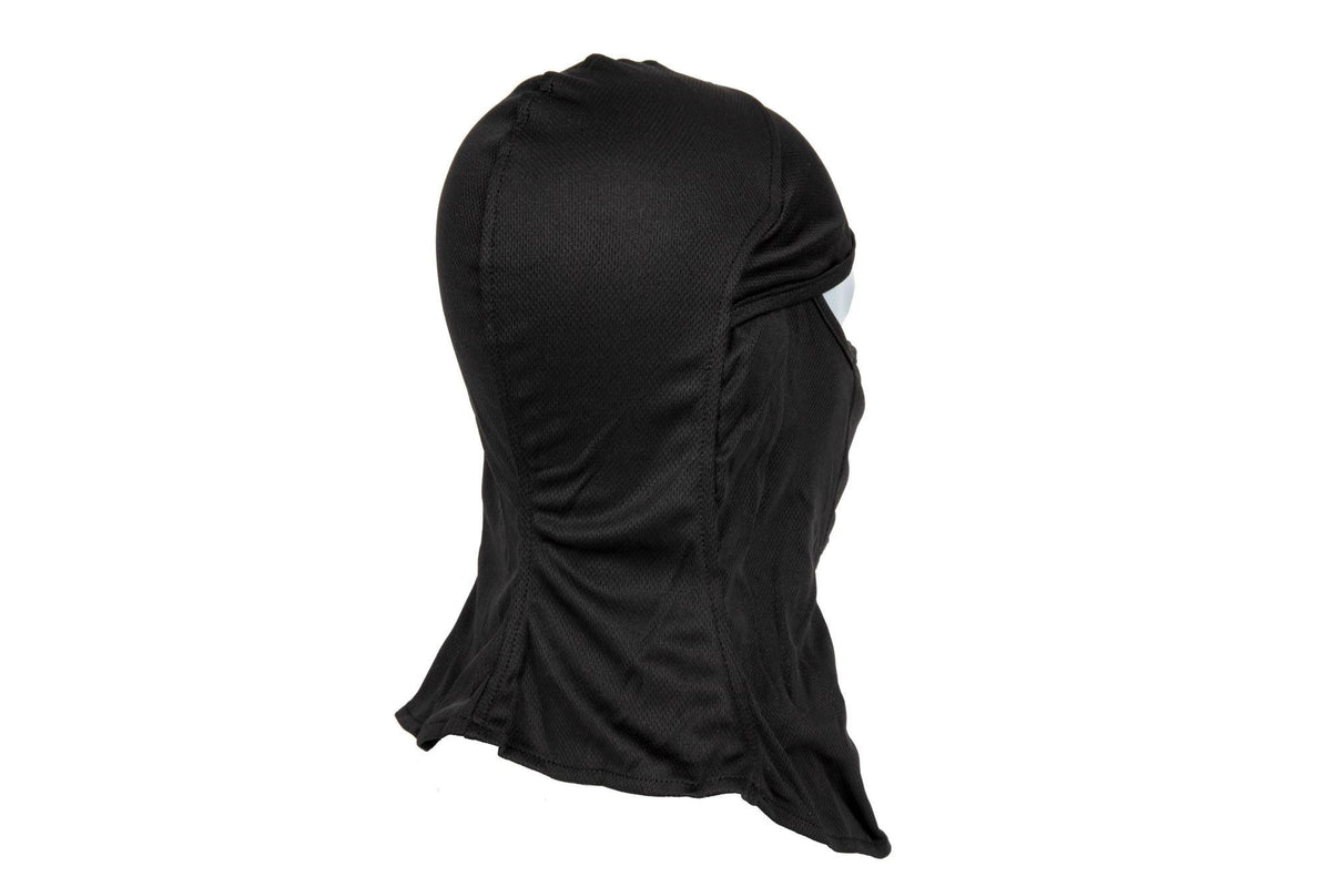Light balaclava with face protector - black