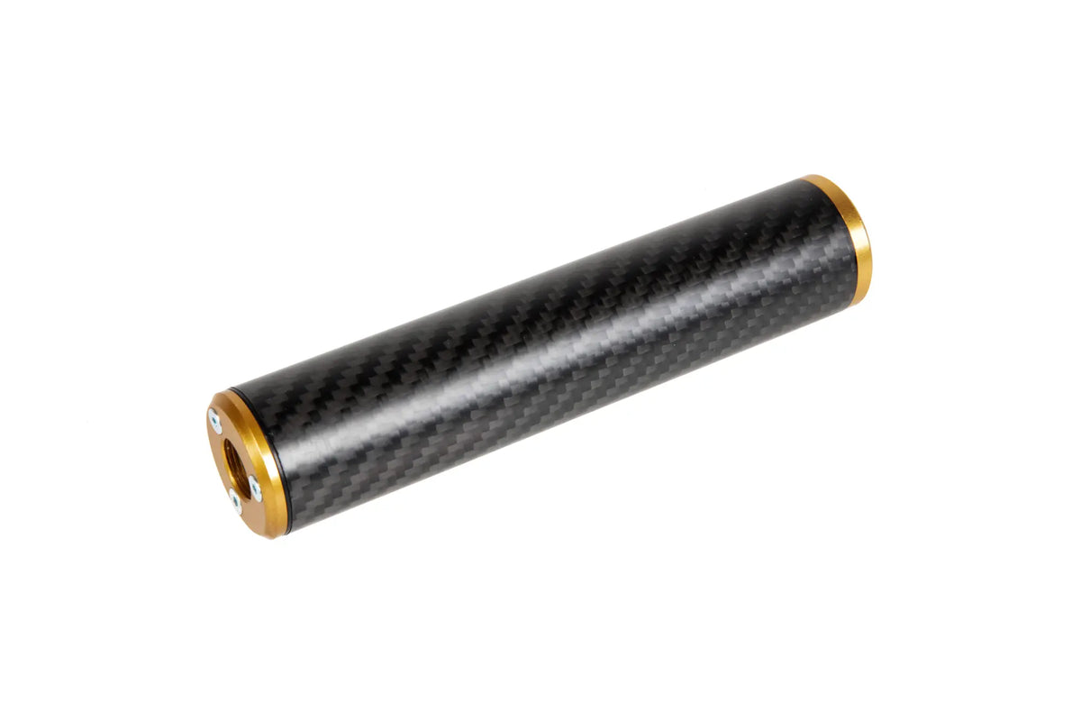 Karbonowy tłumik dźwięku 30x150mm - Złoty