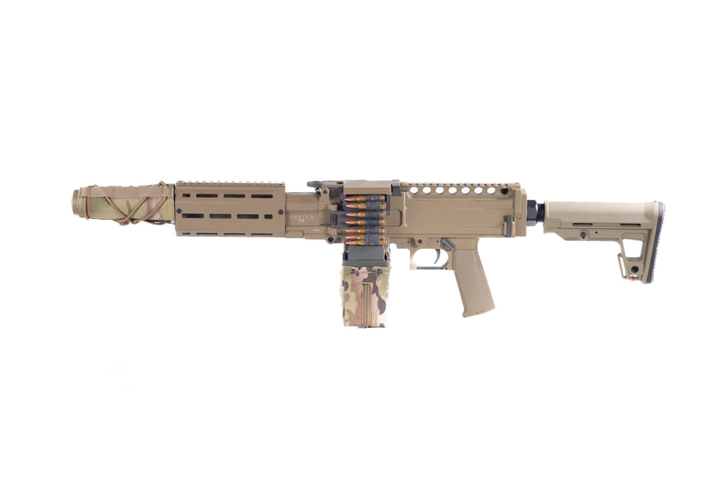 Replika lekkiego karabinu maszynowego AQUILA VII LMG - tan (OUTLET)