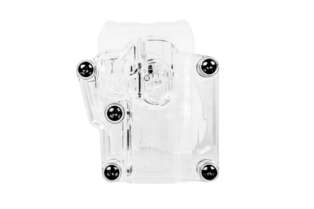 Mega-fit universal holster with flipper Transparent