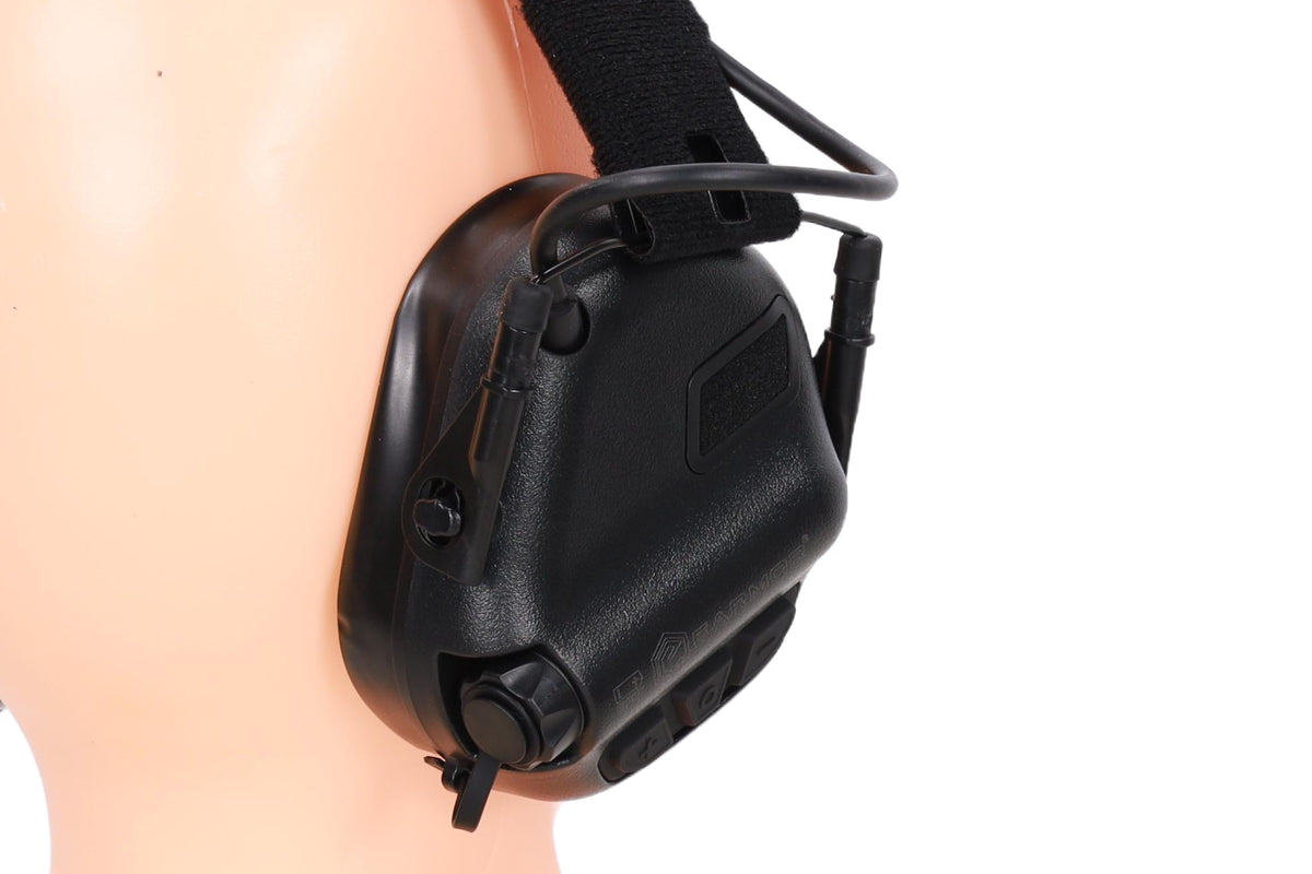 Earmor M32X Plus active hearing protectors – Black