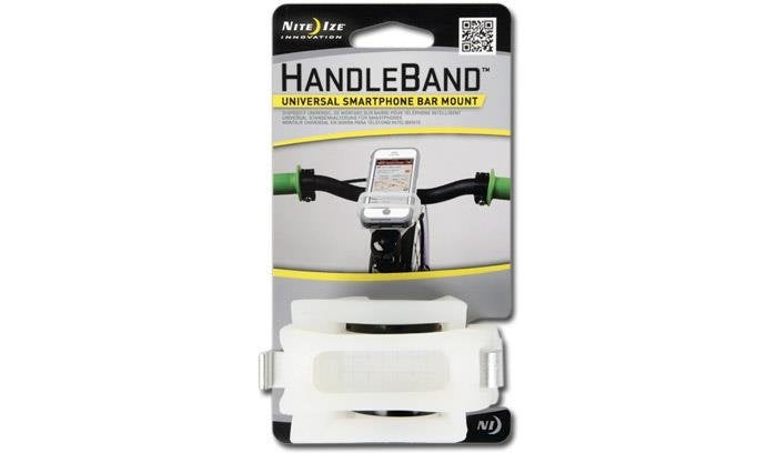 Nite Ize - HandleBand Universal Smartphone Mount for Bicycle Handlebars - White - HDB-02-R3