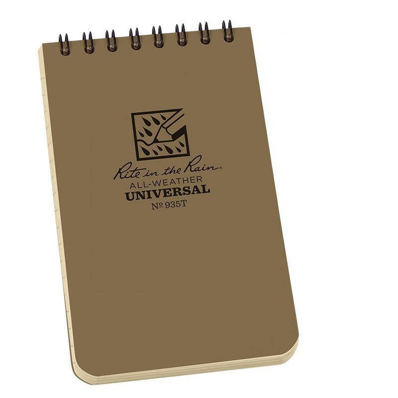 Rite in the Rain - All-Weather Notebook - 3 x 5" - 935T - Tan