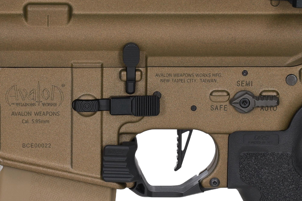 Vega Force Company M4/AR15 AVALON SABER CQB Assault Rifle AEG 9" (HAL) Tan - OUTLET