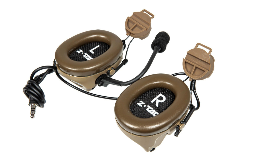 Headset Z152 CII with adapter for FAST type helmets - dark earth
