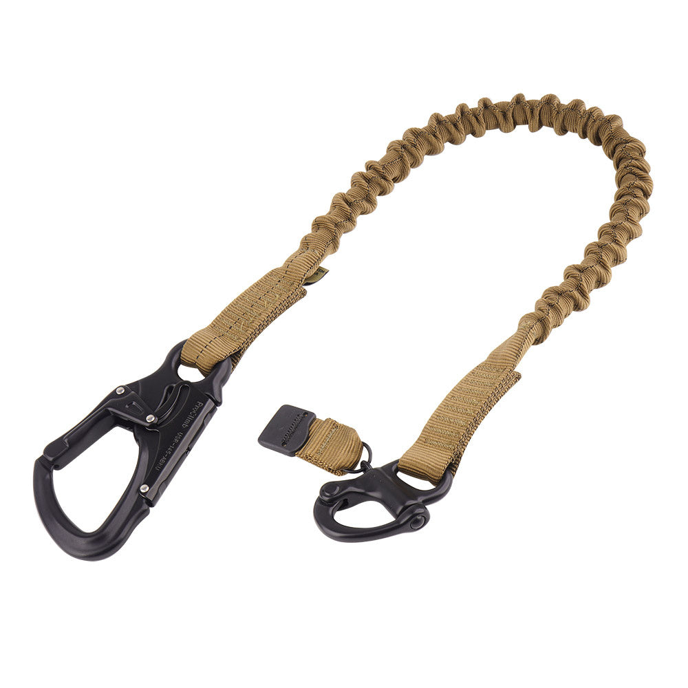 Cetacea Tactical - 39.5'' Operator Retention Lanyard with Shackle - Coyote Brown - TA-ORL2SS-COY