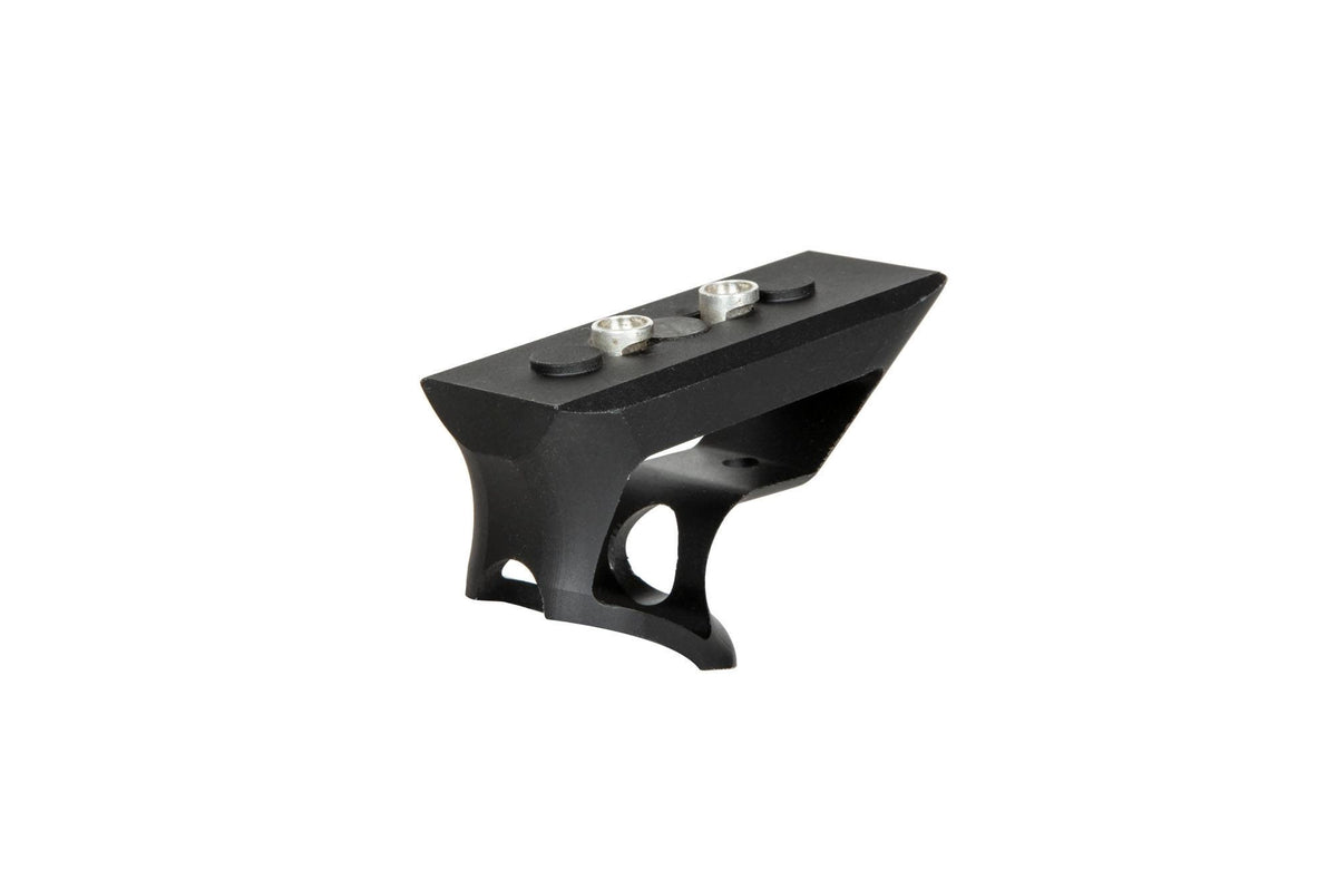 Aluminum CNC KeyMod Angled Forward Grip - Black
